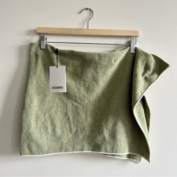 JACQUEMUS Green Le Papier 'La Jupe Bagnu' Miniskirt size 40 - Picture 5 of 11